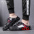 デュヴァンルブラッドの包头半スッキリ男性本革通气性怠け者靴夏新型无かと男性の1字スッパーの潮流黒42