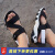 Skechers Skecheers女性サロンダ2020新型D'lies Frファンシー一字ボタパンダー靴88888888811/B KW黒+白36