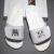 LI-NINGスライパ男性靴2020新型男性ウェルド夏のストレーニンは、軽くて耐摩耗性滑り止め基礎白(靴端夜光)43.5(内長270-280)