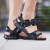 【夏服】adidasadidas男性靴2020新型通気性耐摩耗性ファッショラッシュEF 0016 EF 0016号黒+明るい白42